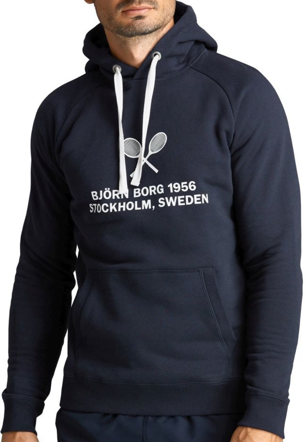 Мужская теннисная кофта Björn Borg Hood Sport M - night sky