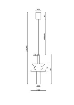 Светильник подвесной Maytoni   MOD255PL-01B4