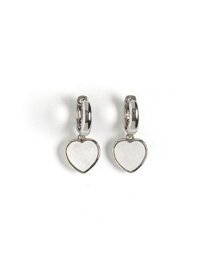 Серьги "Amour" silver с горным хрусталем