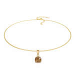 Колье Qudo FIRENZE (G) Smoked Topaz 107001/48-5108