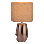 8150/1T MODERNI LN26 474 бронза/бежевый, керамика/текстиль Настольная лампа Е27 1*60W 220V AKIVI
