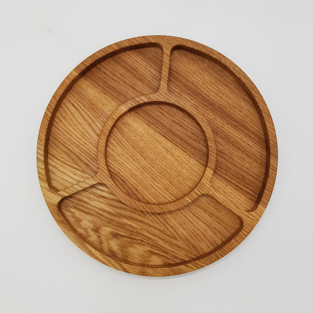 Менажница "Грейс" круглая; 4 секции; D=300; Н=25мм.