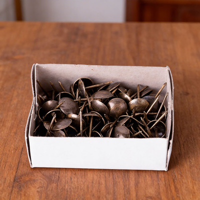 Гвозди мебельные декоративные 11*17мм, бронза (100шт)