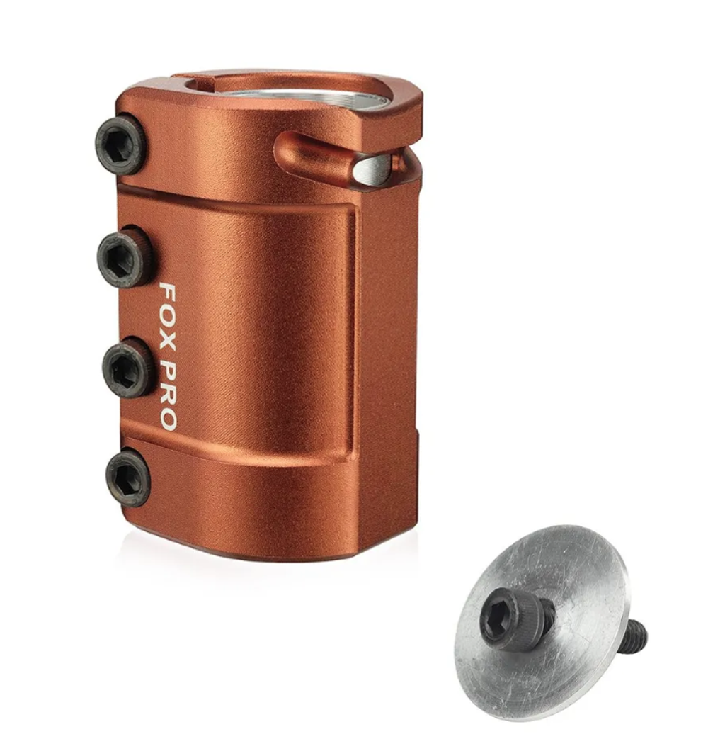 Хомут Fox NX SCS d 31.8/34.9mm, 4 bolt brown