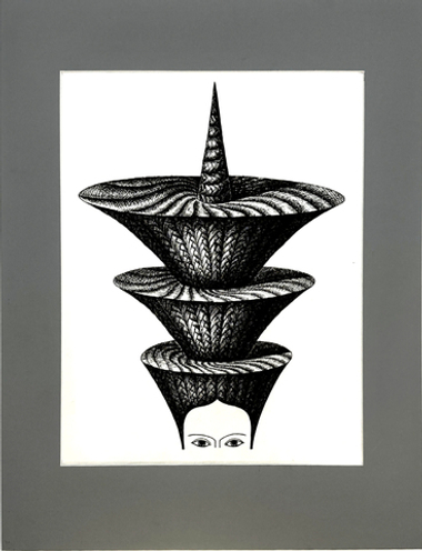 Пешков Р.В. Вавилон. Бумага, тушь, перо. 1999 г.