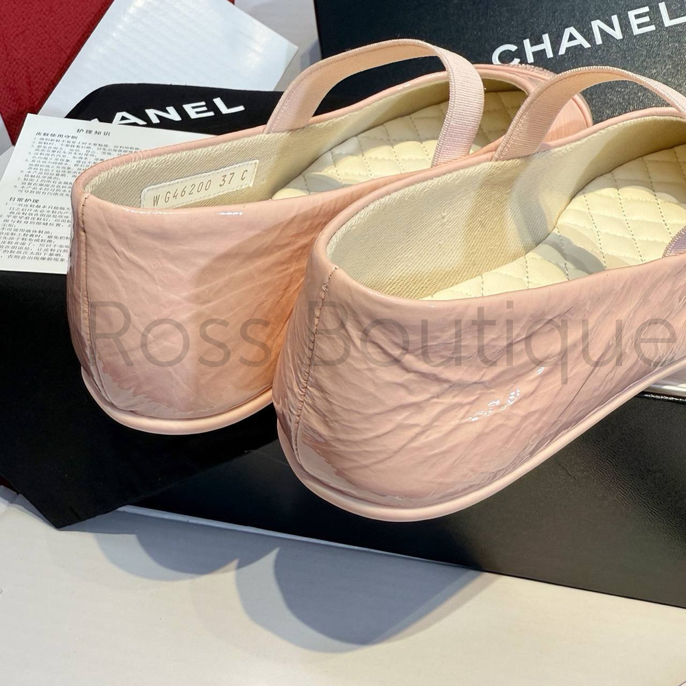 Кожаные туфли Chanel Mary Janes