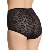 Высокие утягивающие трусы с цветочным рисунком (Размер: 8X) (Цвет: бежевый)