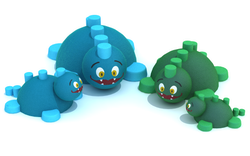 Резиновая фигура 3D Рептилия для детских площадок