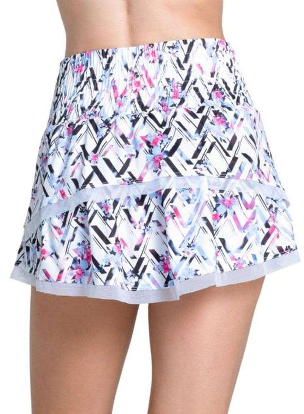 Теннисная юбка Lucky in Love Got The Blues High Waist Wild Bloom 13.5"