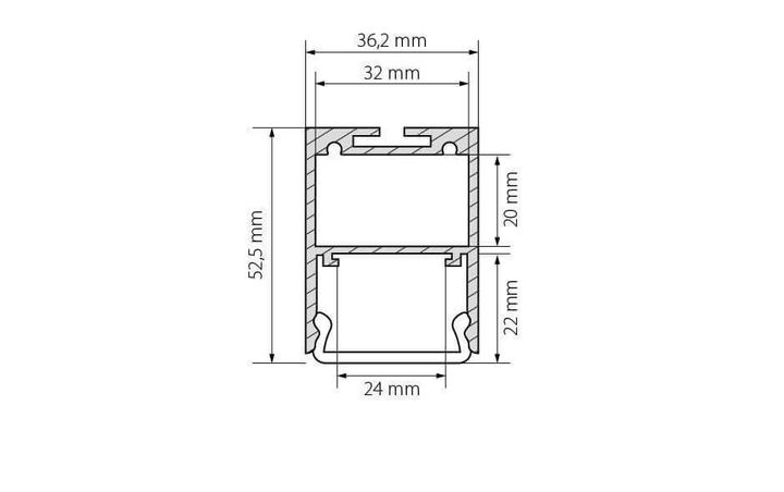 Профиль Arlight ARH-LINE-3750A-2000 ANOD 019615