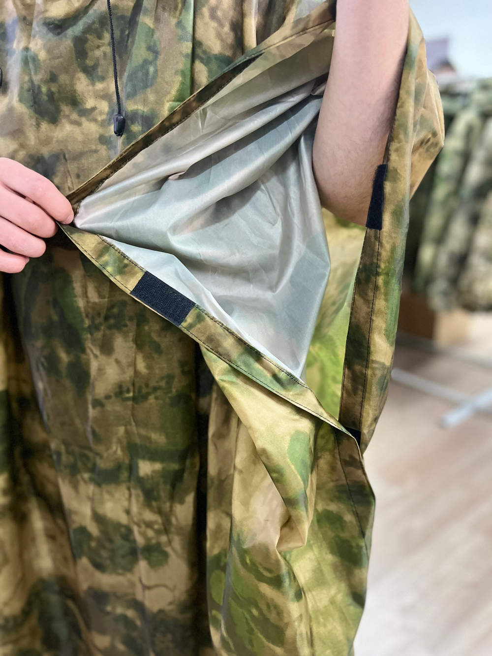 Дождевик-пончо мох