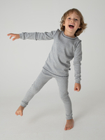 Комплект из термополотна "Серый" с графитовой строчкой