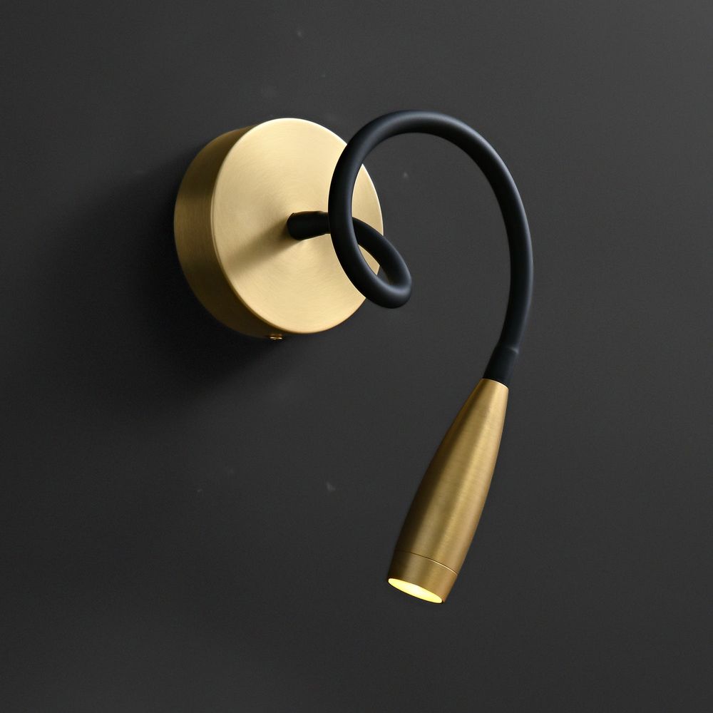 Настенный светильник MT9016-1W brass