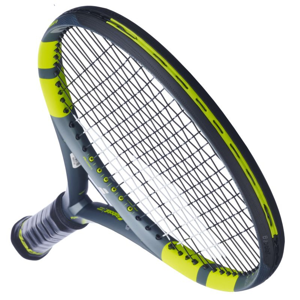 Теннисная ракетка Babolat Pure Aero Gen-9 - metallic dark forest/yellow + струны