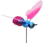 Фигура на спице «Прекрасная бабочка» 60 см (фигура 23*13 см) для отпугивания птиц, микс