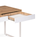 Компьютерный стол Woodville Реус дуб вотан, белый