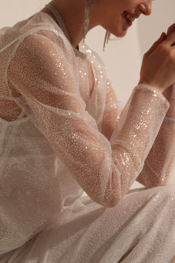 Платье макси пайетки