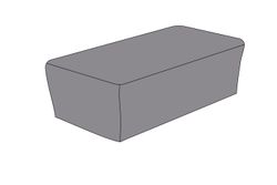 Защитный чехол на журнальный столик Капучино, 110×66×34 см, темно-серый