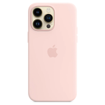 Силиконовый чехол с поддержкой MagSafe Apple Silicone Case для iPhone 14 Pro Max, Chalk Pink (Розовый мел)