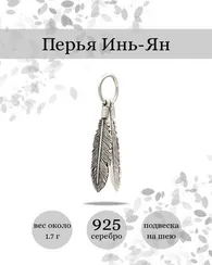 Подвеска Перья Инь-Ян из серебра