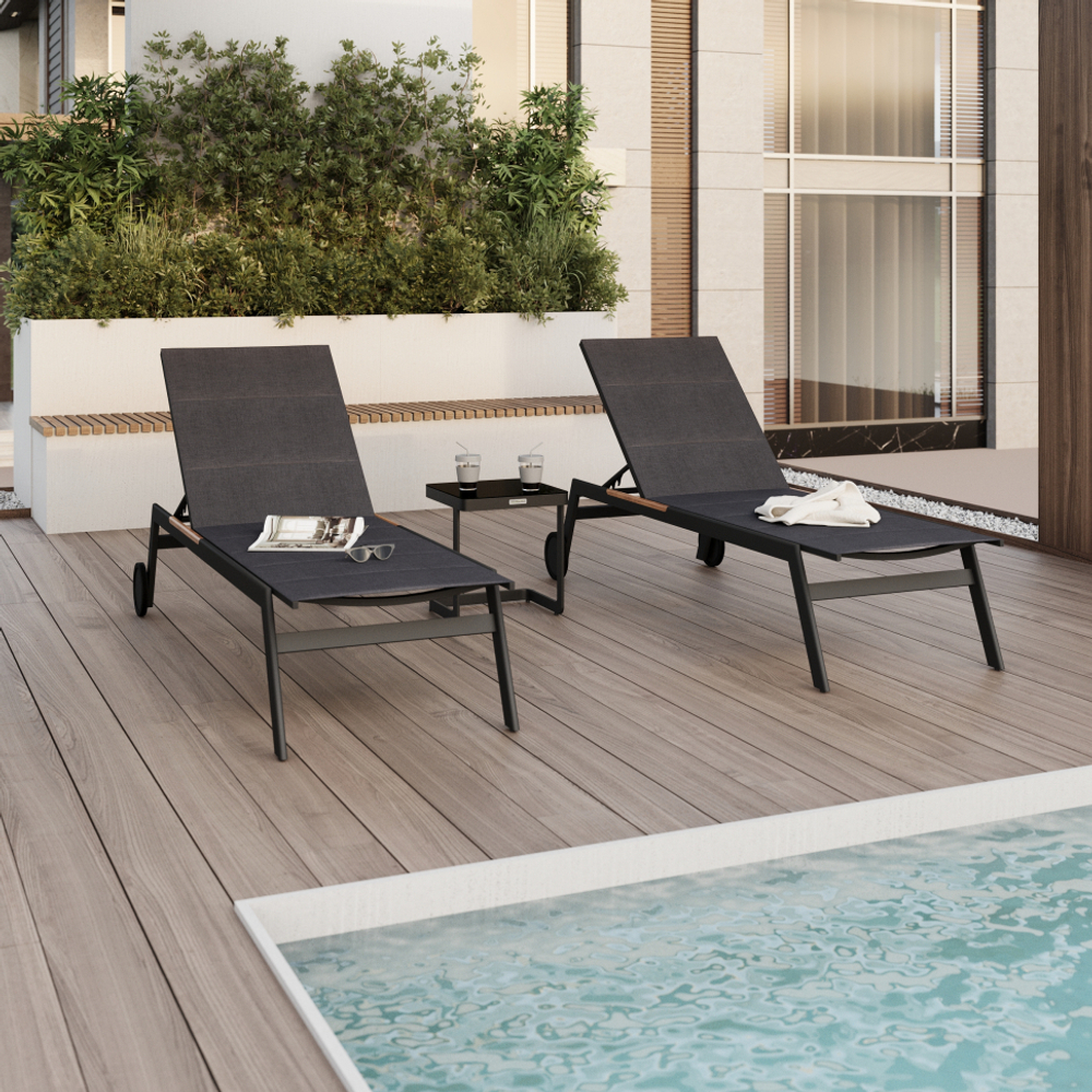 Шезлонг Ideal Patio ВИРТУ карбон