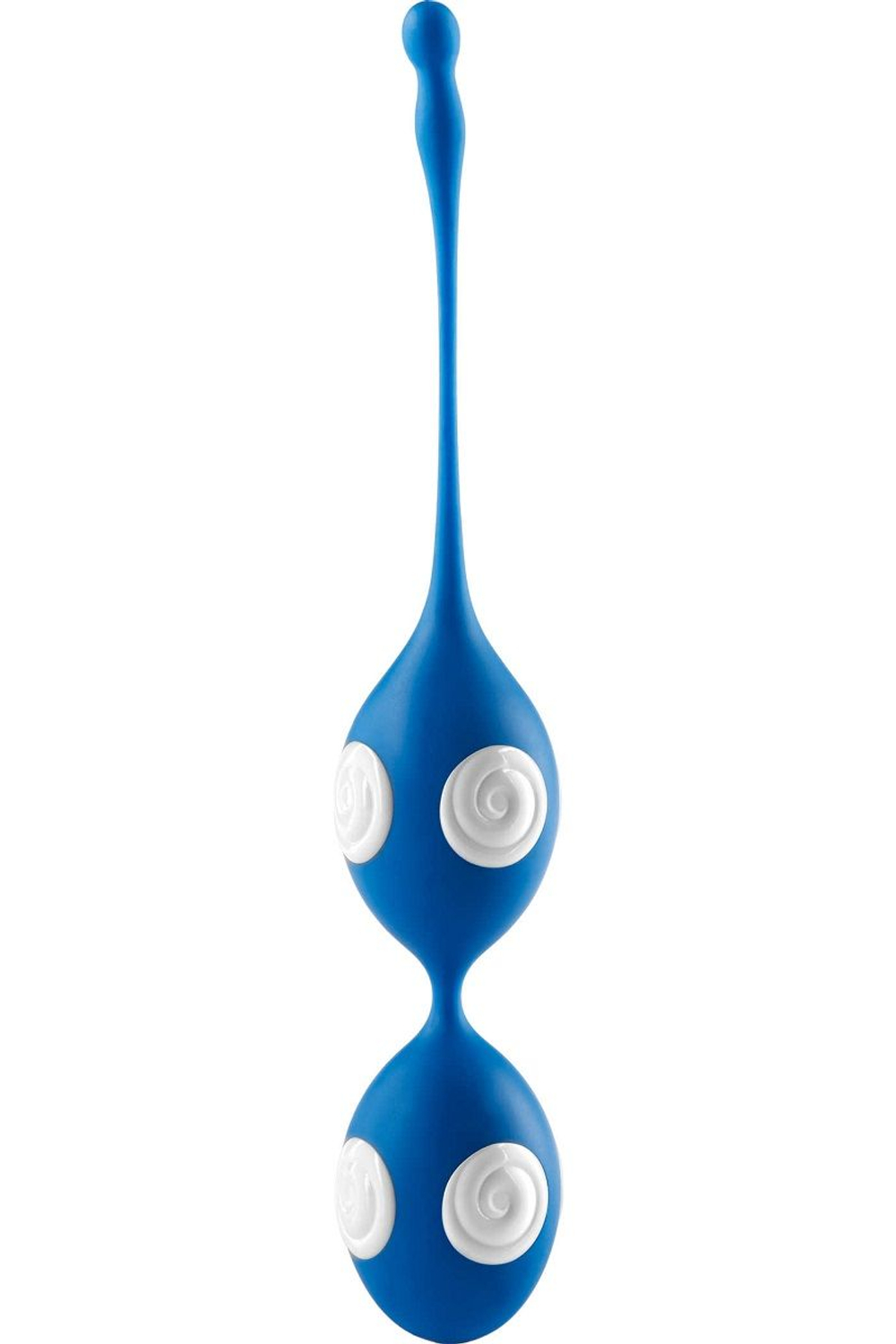 Стильные голубые вагинальные шарики Love Balls (Цвет: голубой)