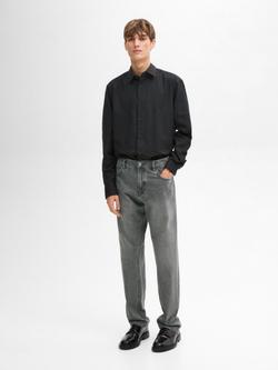 Massimo Dutti Рубашка из 100% хлопкового твила, зеленый