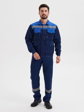 Костюм "Нова" полукомбинезон (т.синий/василек)