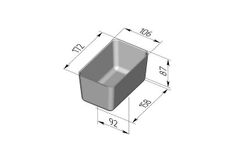 Форма для выпечки хлеба Л-11В (172х106х87 мм)