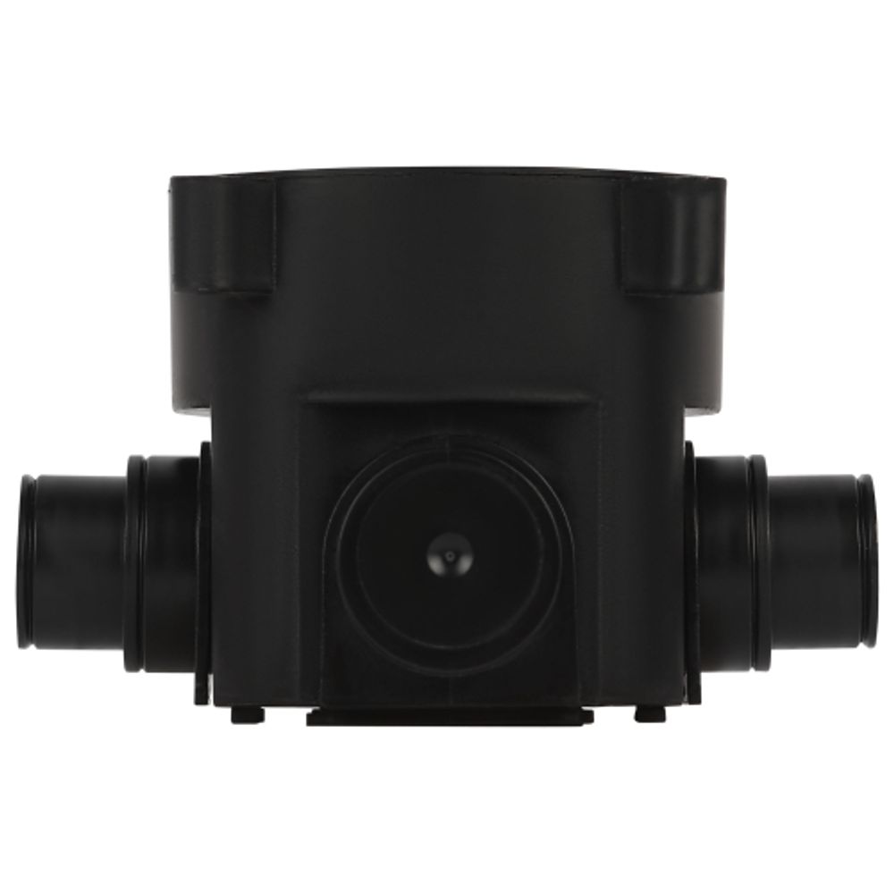 Коробка установочная ЭРА KUM-70-72 черная 70х72мм для монолитного строительства 4 входа IP44