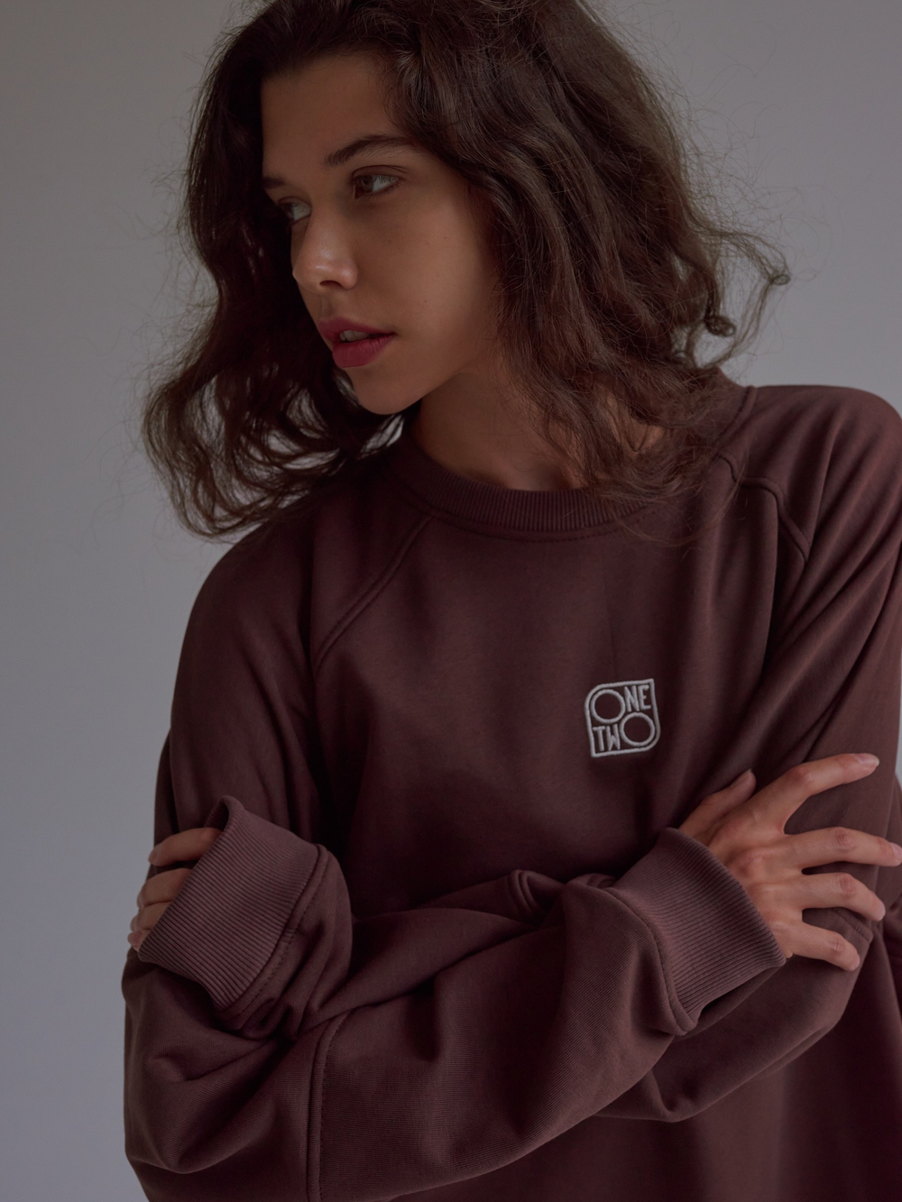 Raglan Sweatshirt LOGO French Roast