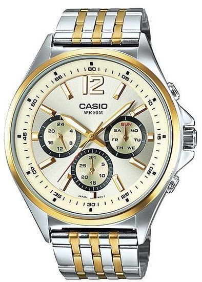 Мужские японские наручные часы CASIO MTP-E303SG-9A