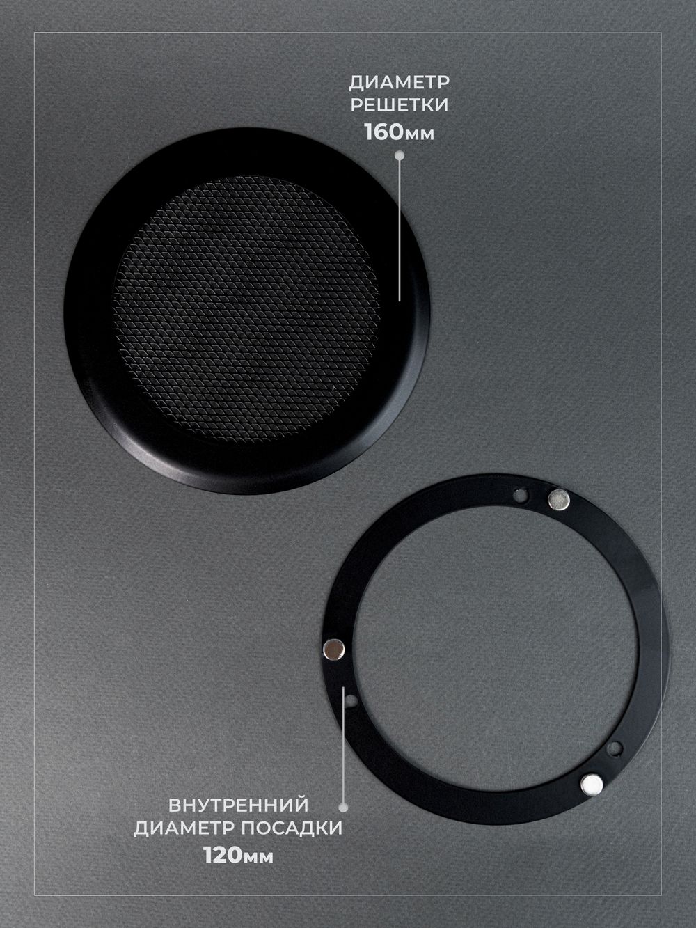 Вентиляционная Решетка КП 120х120 Черный