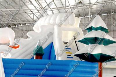 Надувной наземный аквапарк «Морское царство» 15*15*6 м