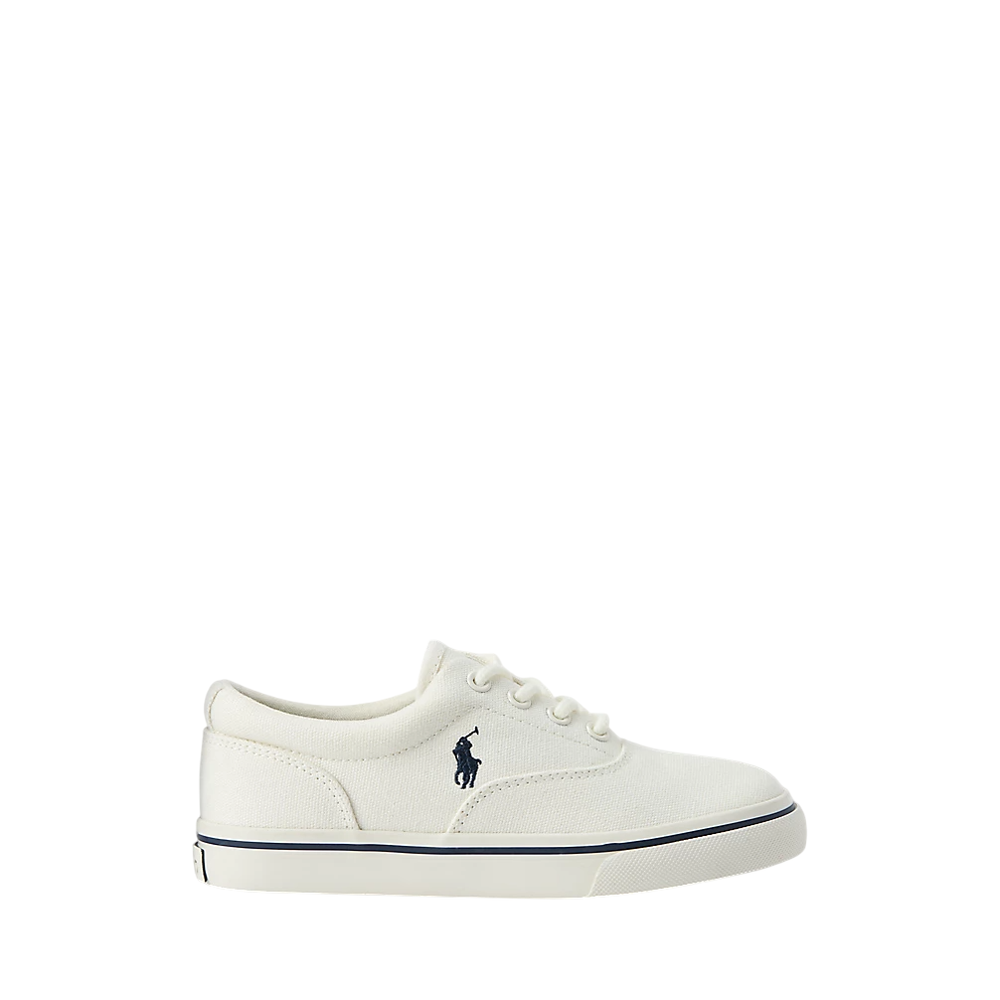 Классические детские кроссовки из хлопкового канваса Ralph Lauren