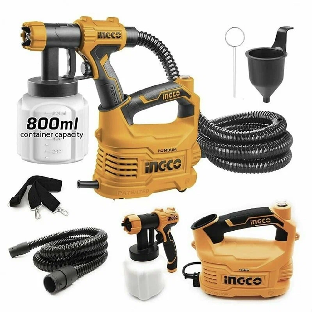 Краскопульт электрический INGCO SPG5008 INDUSTRIAL 500 Вт