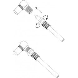 Переходник ЭРА SIMPLE гнездо F-штекер TV угловой упаковка 1 шт. | Разъёмы, переходники, ТВ делители