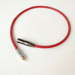 DAXX X89 Аудио кабель 1XLRпапа-1RCA с посеребренными жилами 2х0,75мм2. High Grade. D=9mm