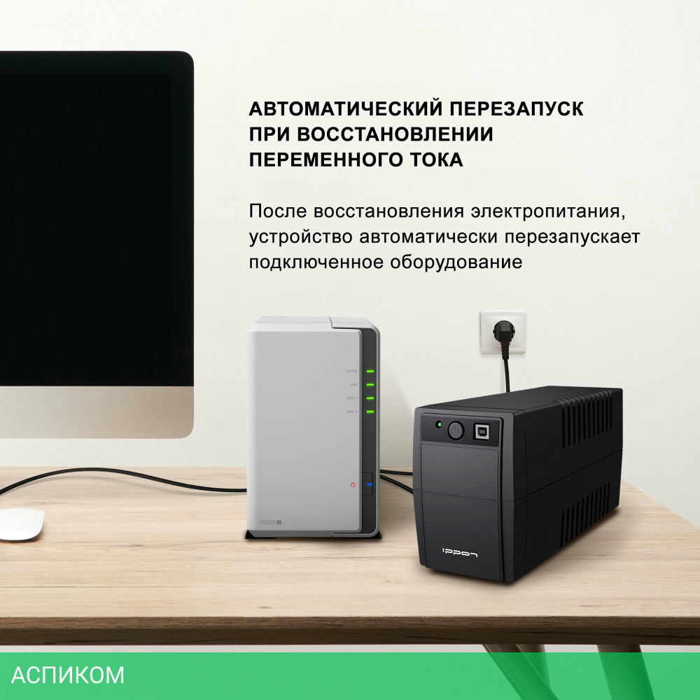 Источник бесперебойного питания Ippon Back Basic 650