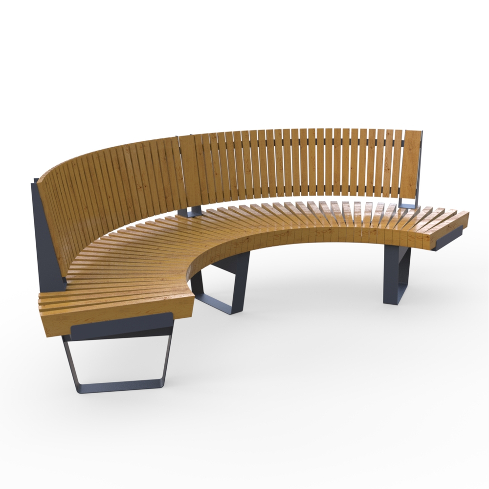 Скамейка Rail Road 02 внутренний радиус