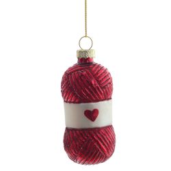 GAEM Украшение новогоднее "Моток ниток", L4 W4 H9,5 см, 3в.