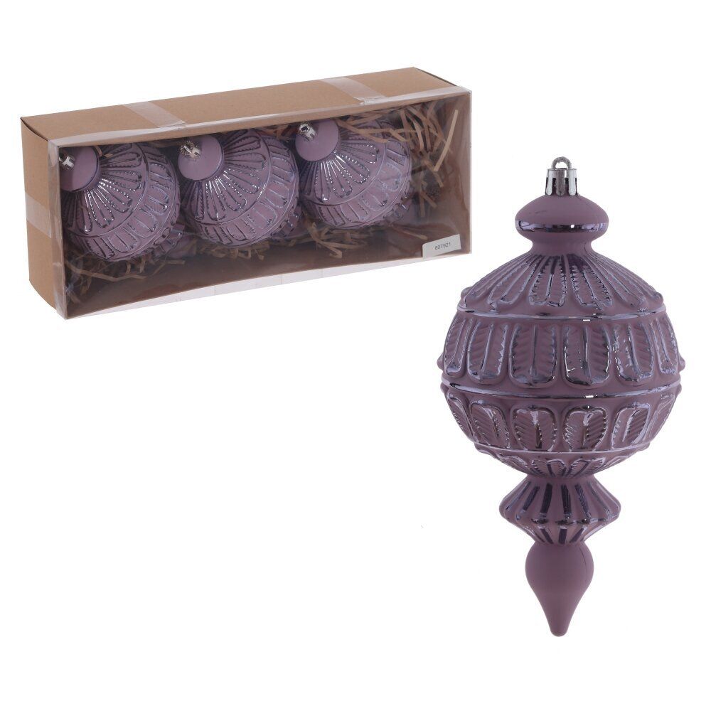 GAEM Набор из 3шт Украшение новогоднее "Шар", L28 W7,5 H11 см