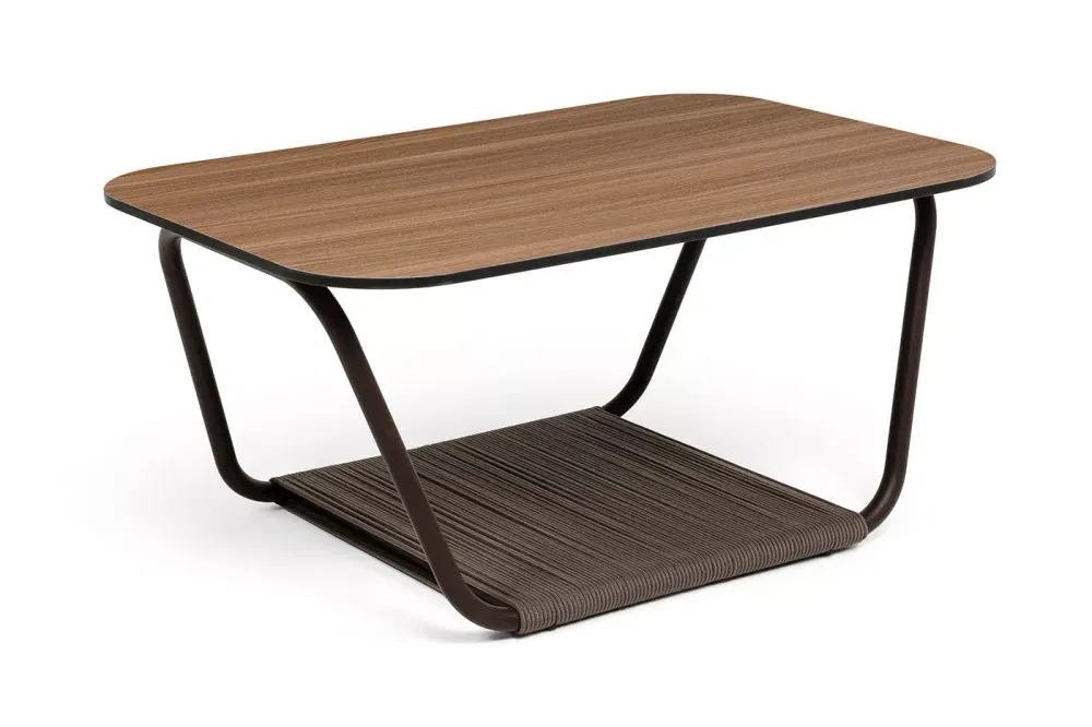 "Гранада" журнальный стол 90х60см из HPL, цвет "дуб"