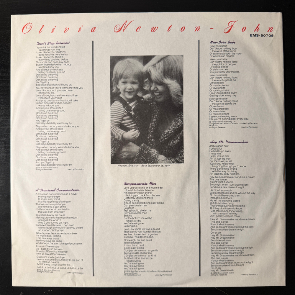 Olivia Newton-John – Don't Stop Believin (Япония 1976г.)