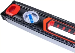 Уровень магнитный 60см, 3 глазка, двухручный, фрезерованный