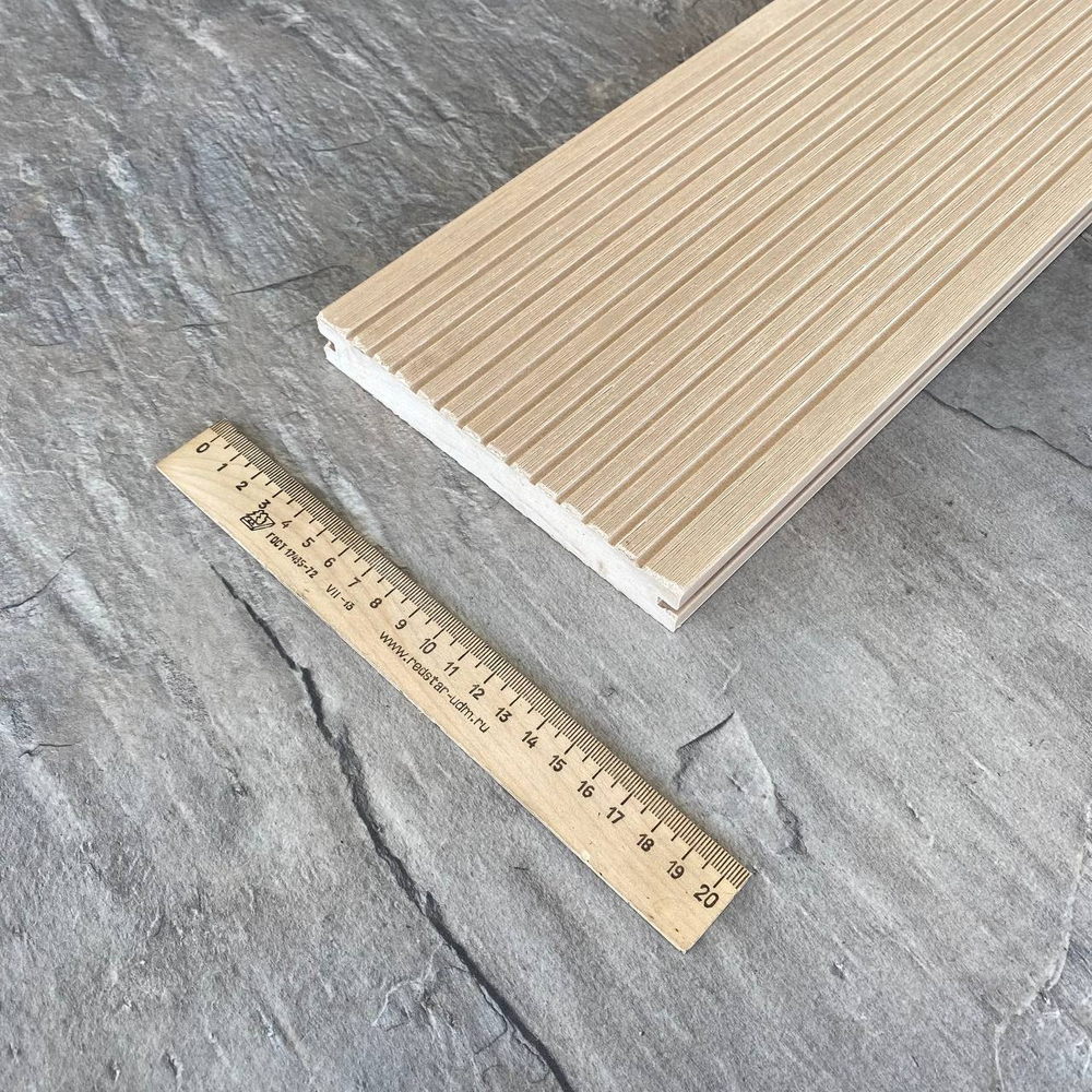 Террасная доска Latitudo Solid 150х21х3000 Натур Полнотелая