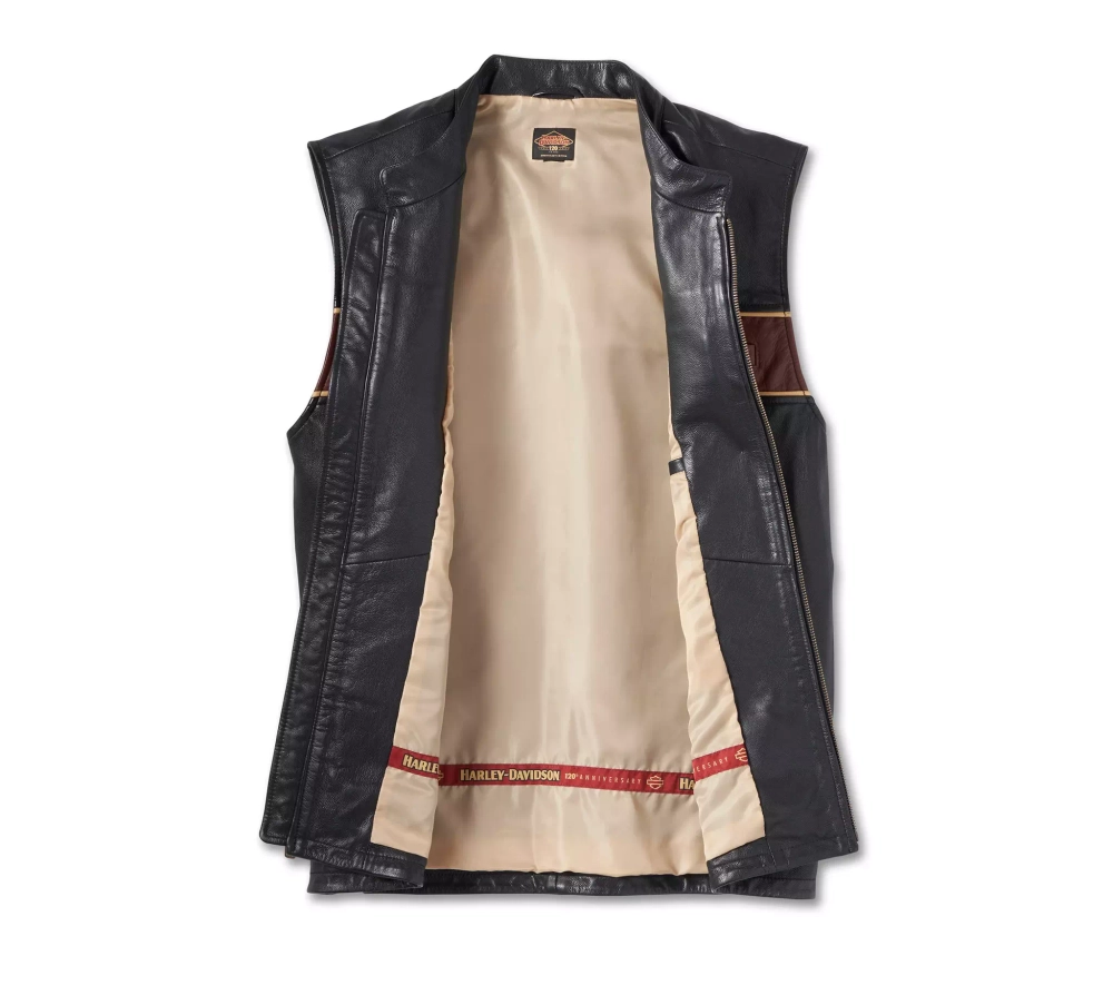 Жилет 120th Anniversary Leather Vest Harley-Davidson