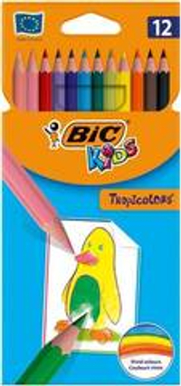 Набор цветн.каранд BIC TROPICOLORS 12 цв. шестигранные пластик