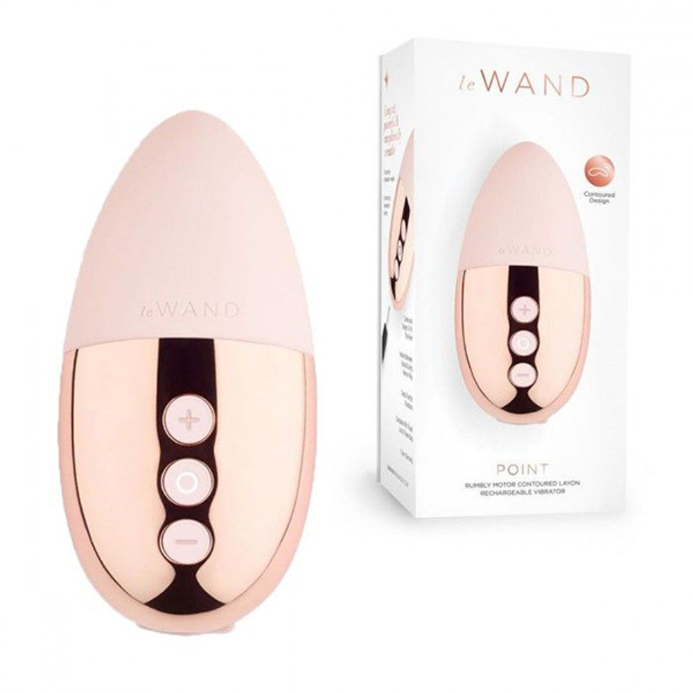 Пудровый утяжеленный премиум-вибратор 9,6см Le Wand Point Pink LW-016-RG