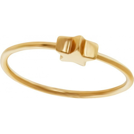 Кольцо Звезда из золота